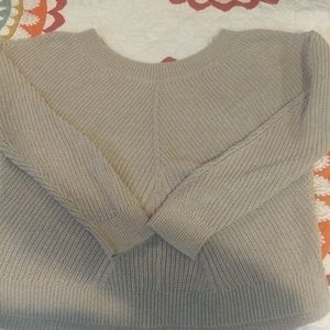 Tan scoopneck  sweater